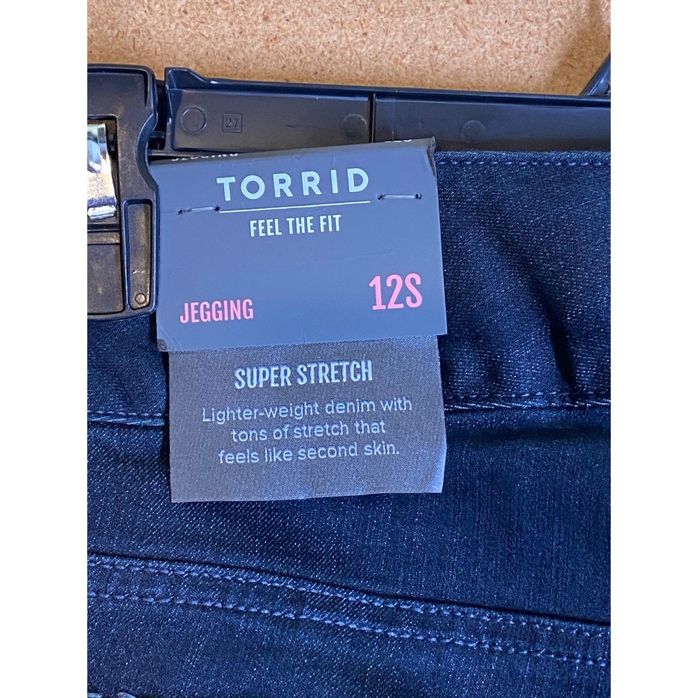 Torrid Rinse Jegging S High Rise 3-Button Super Skinny Dark Wash Jeans 12S NEW - Picture 6 of 8
